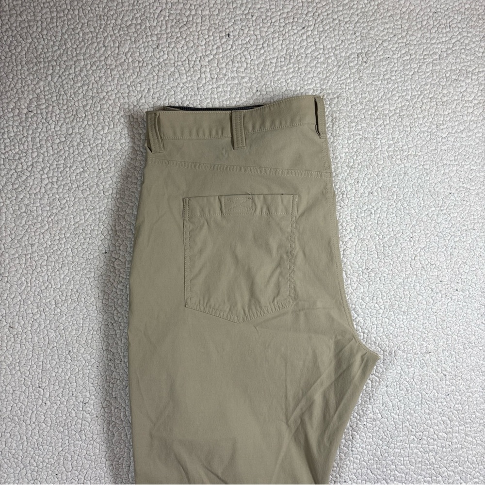Eddie Bauer Tech Pants Men Tan Size 38 x 30 Lightweight Stretch Fabric Outdoor - Picture 15 of 16